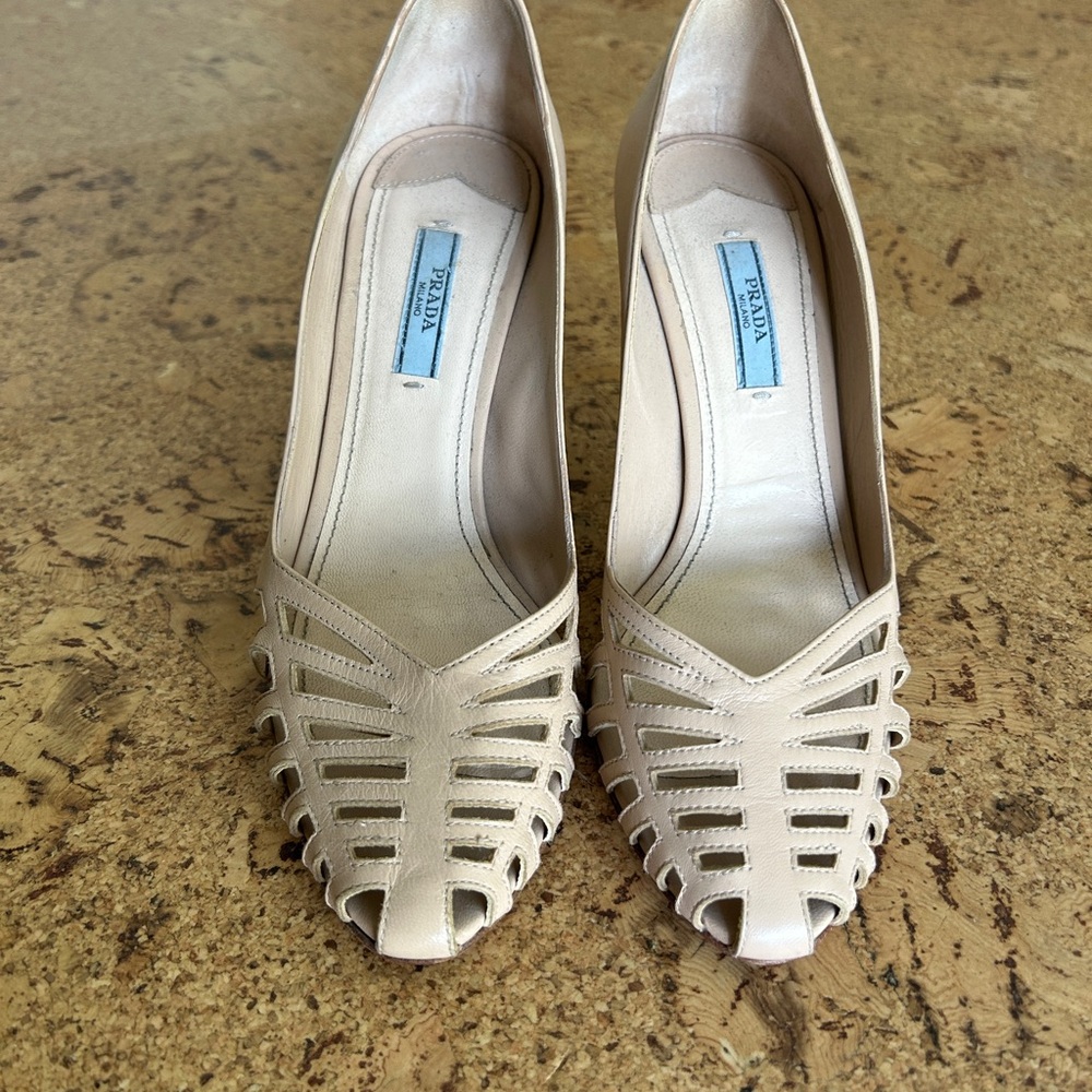 Prada Women's Beige Heels
